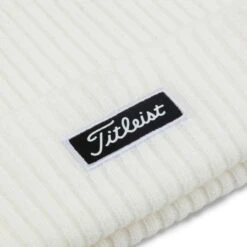 Titleist Charlston Cuff WIntermütze -Golfausrüstungsgeschäft 2021 Charleston Cuff Knit White Black TH21WCCKN 10 03 1280x1280