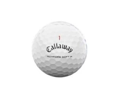 Callaway Chrome Soft TripleTrack Bälle 12 Stk. -Golfausrüstungsgeschäft Chrome Soft Golf Ball 2022 Triple Track White Front View 1280x1280