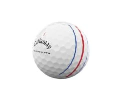 Callaway Chrome Soft TripleTrack Bälle 12 Stk. -Golfausrüstungsgeschäft Chrome Soft Golf Ball 2022 Triple Track White Quarter View 1280x1280